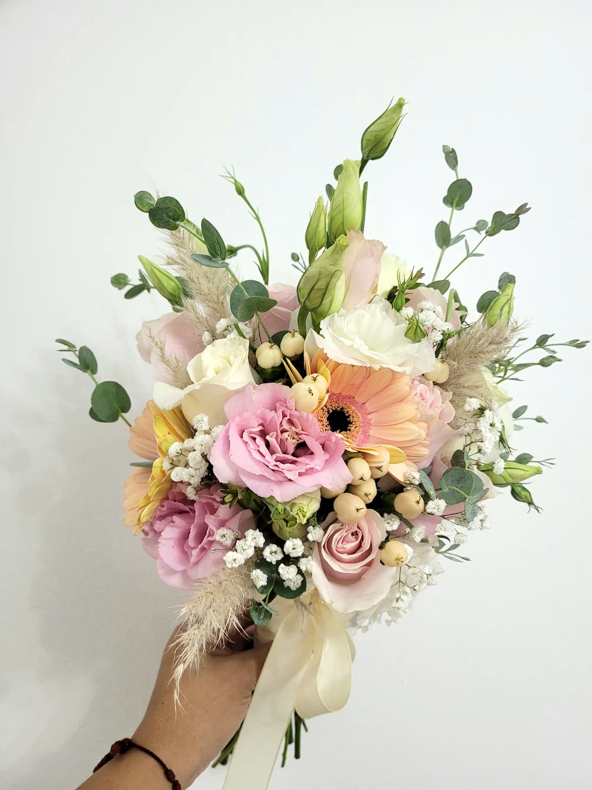 Ramo estilo boho color pastel